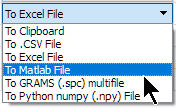 Supported mult-file export formats
