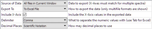 Options for Export to MultiFile