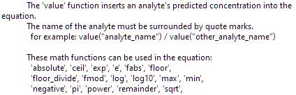 Computed value formula