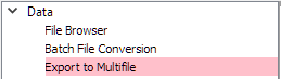 Export to Multifile Tool