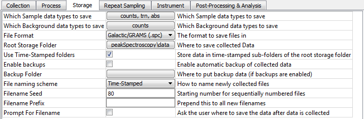 the data storage options