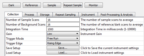 the Hamamatsu data collection tool